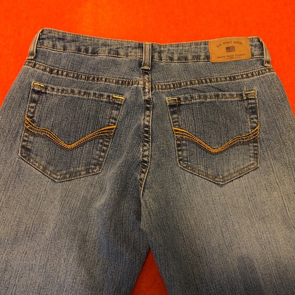 Vintage US Polo Assn mid rise flare hipster jeans GUC - Picture 7 of 8
